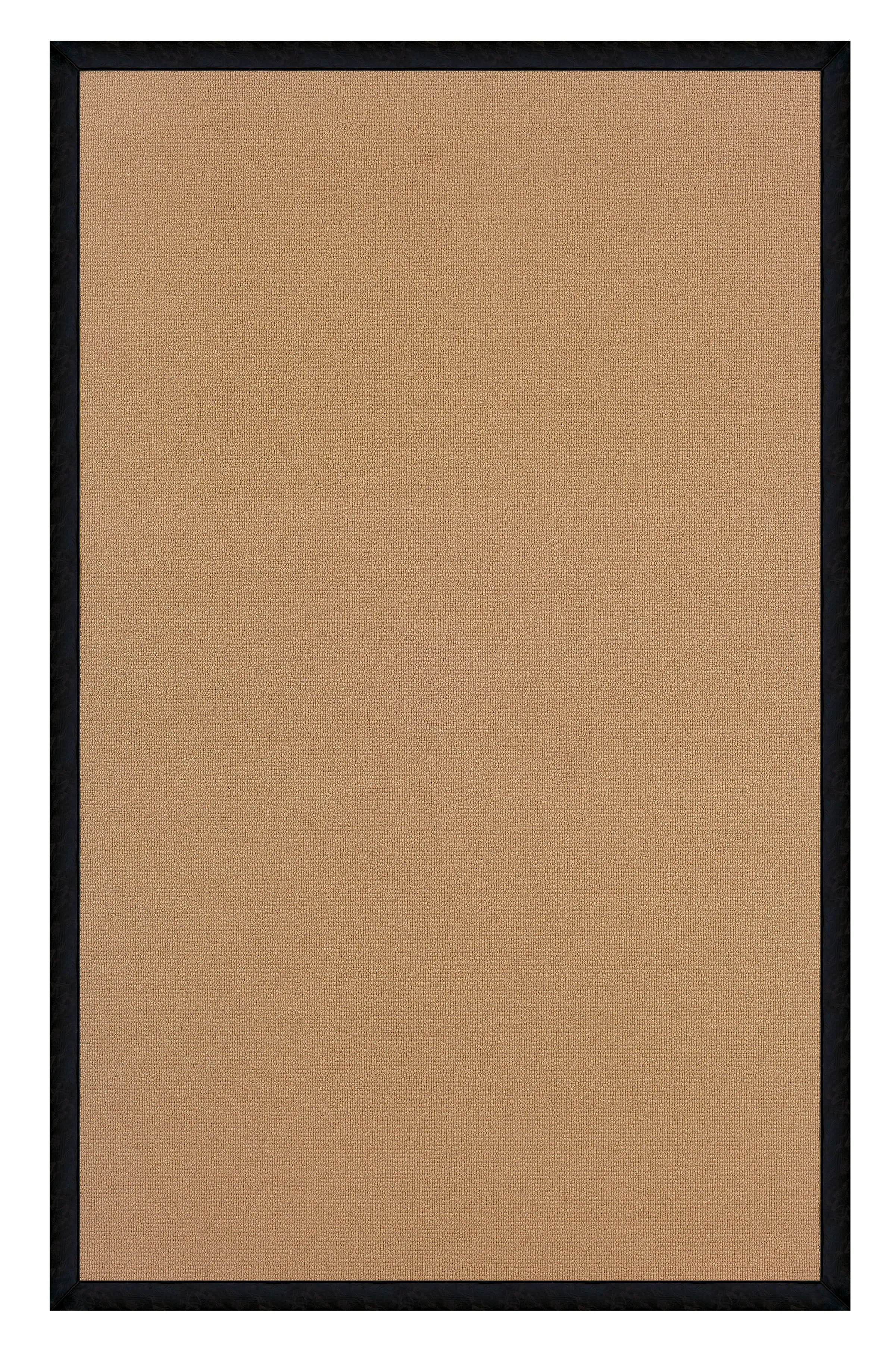 Benzara 2.83 x 1.83 Feet Hand Finish Wool Rug with Latex Bottom Layer, Brown and Black