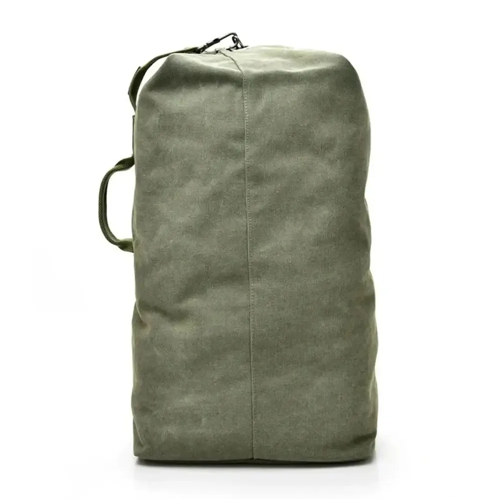 Canvas Fabric Hiking Backpack With Large Capacity