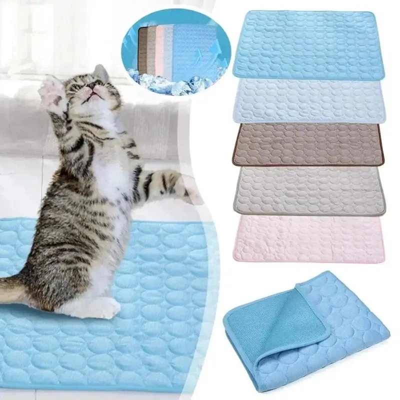 Cooling Pet Mat – Ice Silk Summer Bed for Pets