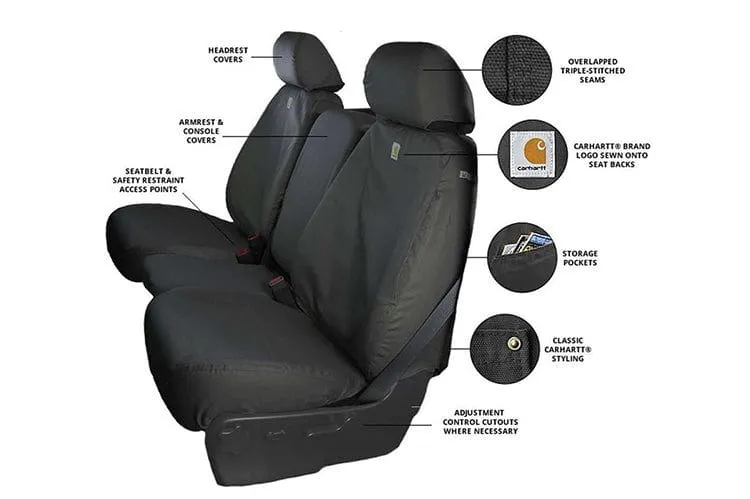 Covercraft SSC2359CAGY 1999-2010 Ford F250/F350 Super Duty Brown Carhartt SeatSaver Custom Seat Covers