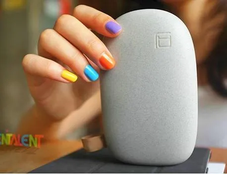 Dual Port 10,000mAh Pebble Powerbank