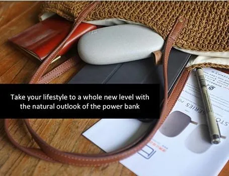 Dual Port 10,000mAh Pebble Powerbank