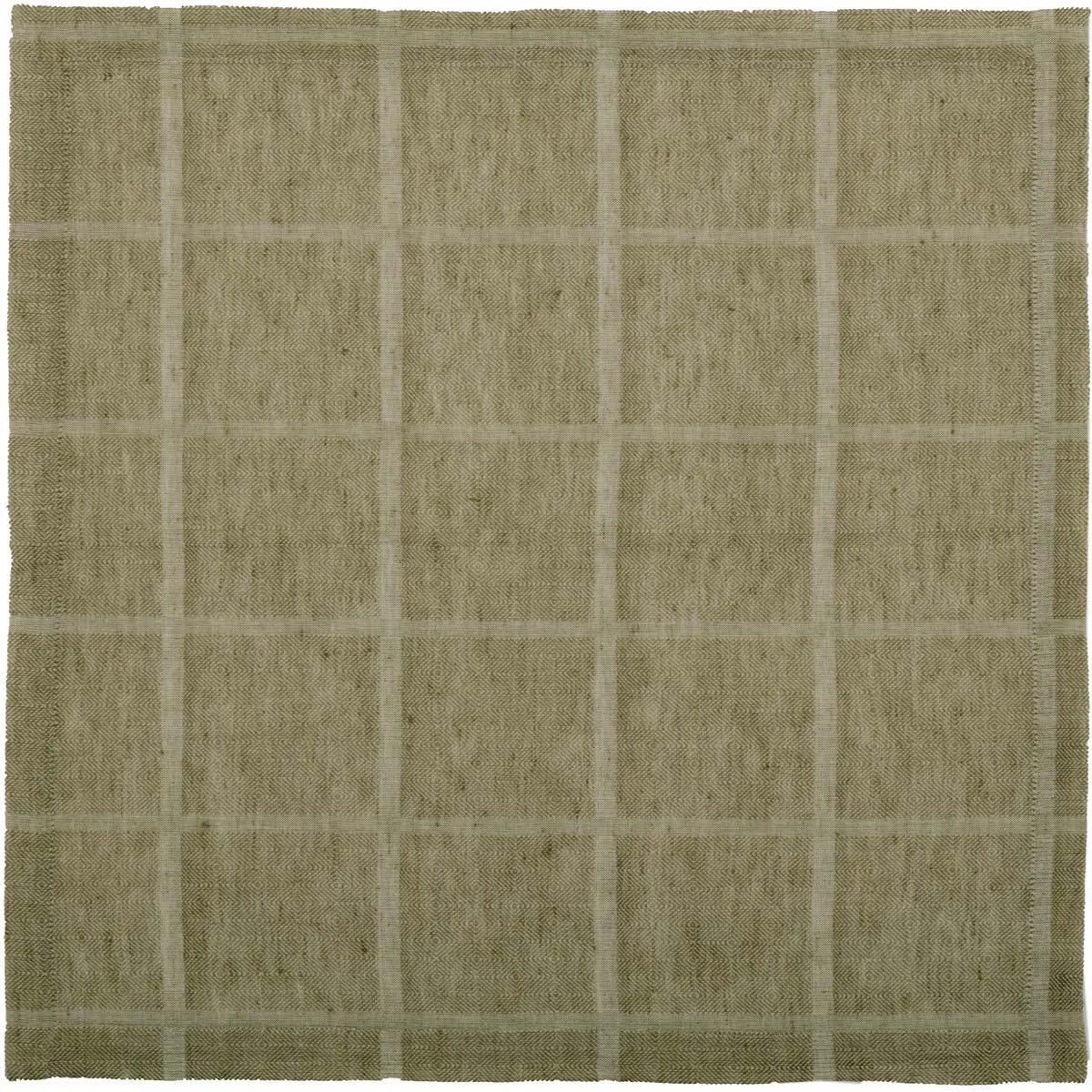 Julie Olive Plaid Napkin Set of 6 18x18 VHC Brands