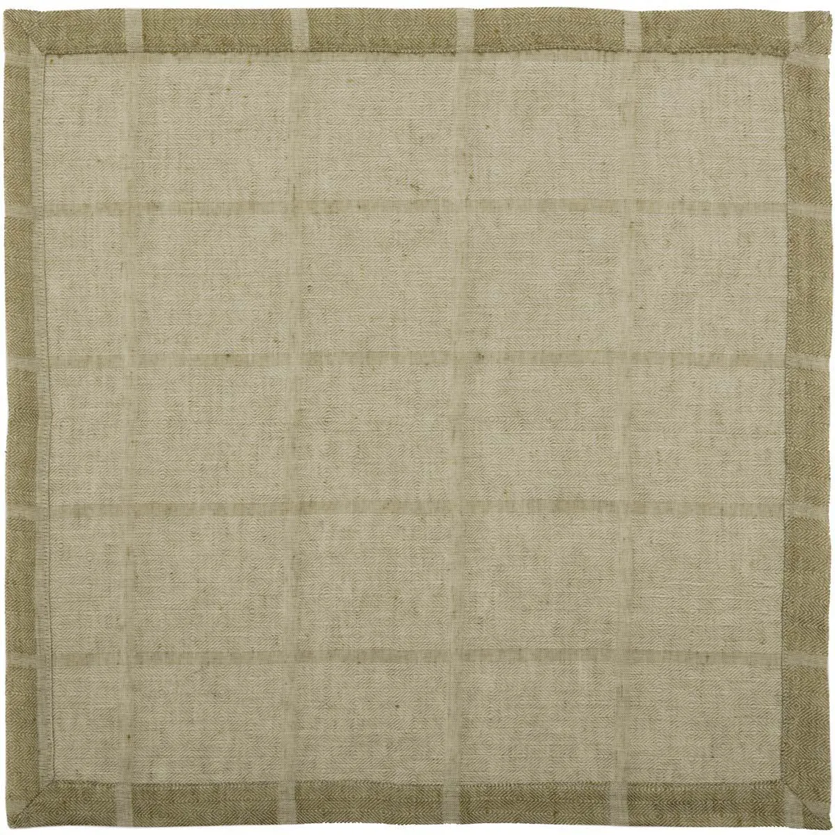Julie Olive Plaid Napkin Set of 6 18x18 VHC Brands