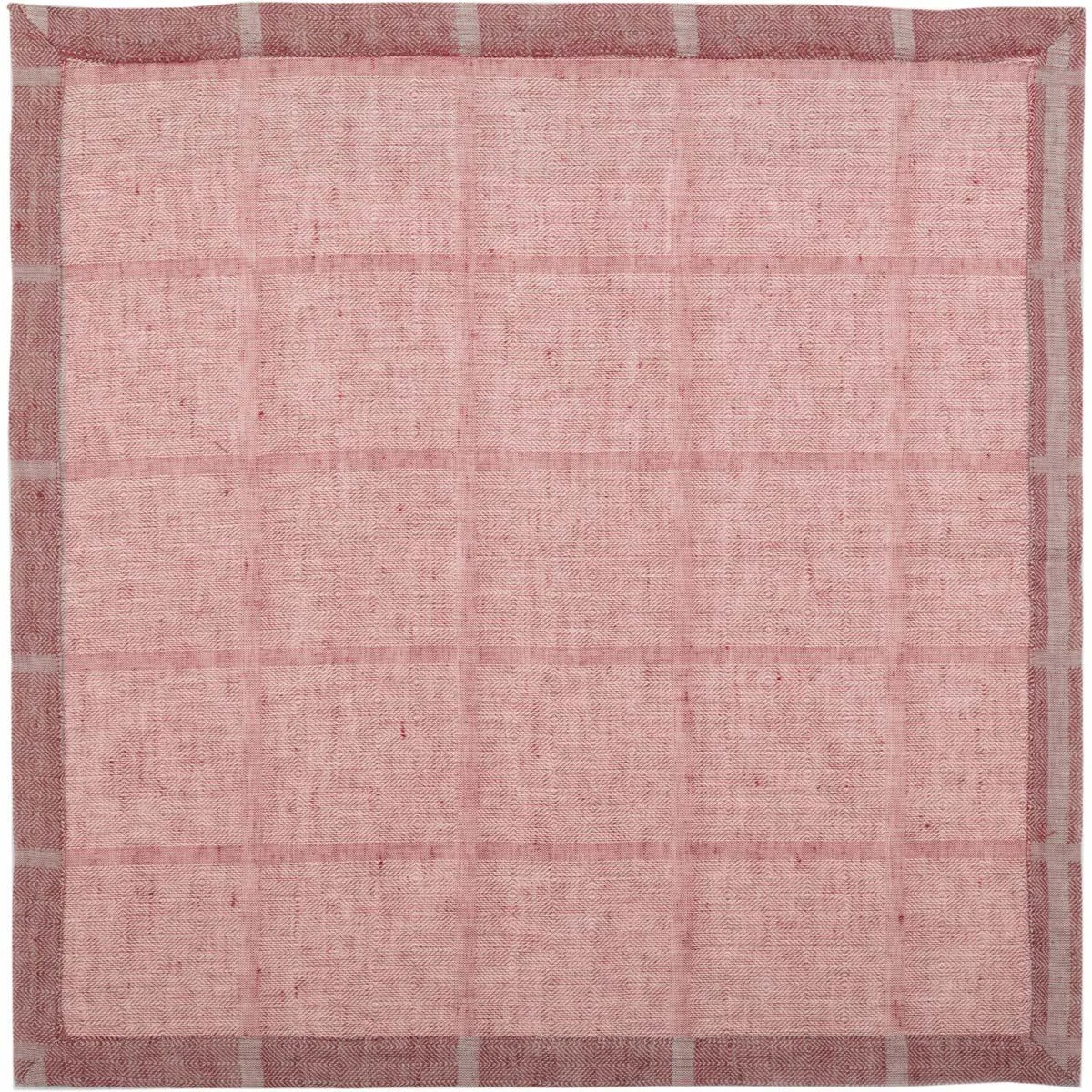 Julie Red Plaid Napkin Set of 6 18x18 VHC Brands
