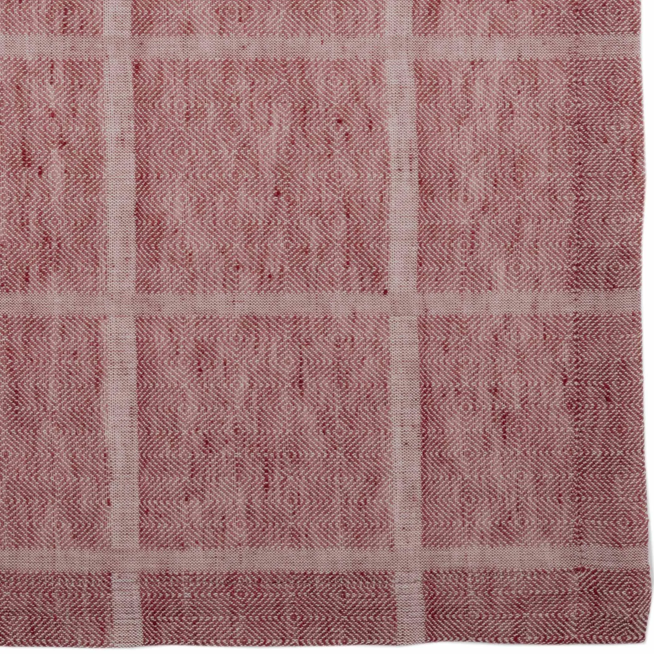 Julie Red Plaid Napkin Set of 6 18x18 VHC Brands