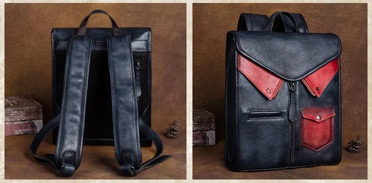 Ladies Small Square Leather Backpack Purse Backpack Bag For Women