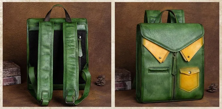 Ladies Small Square Leather Backpack Purse Backpack Bag For Women
