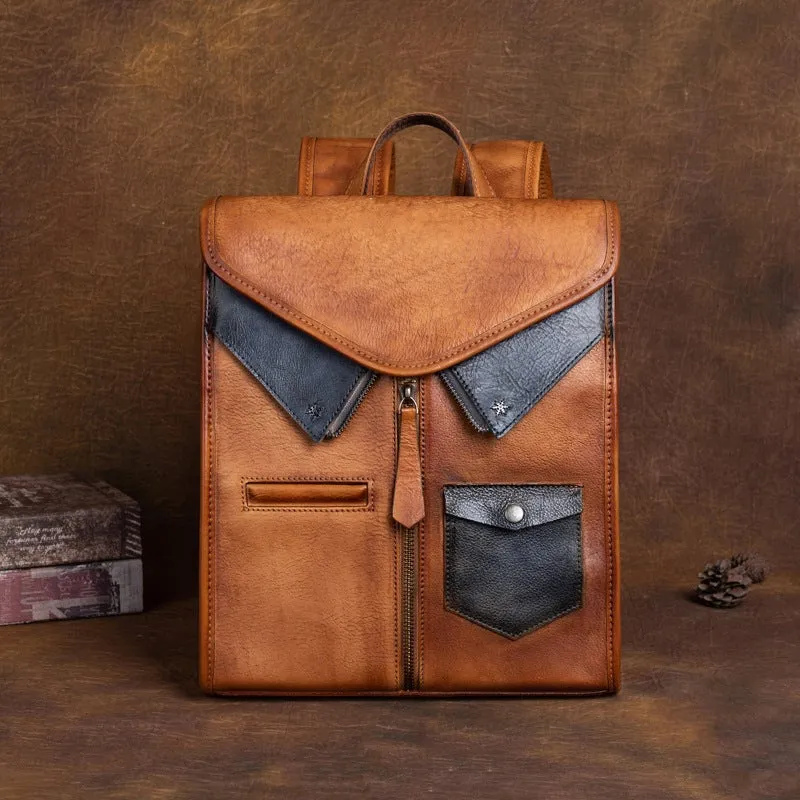 Ladies Small Square Leather Backpack Purse Backpack Bag For Women