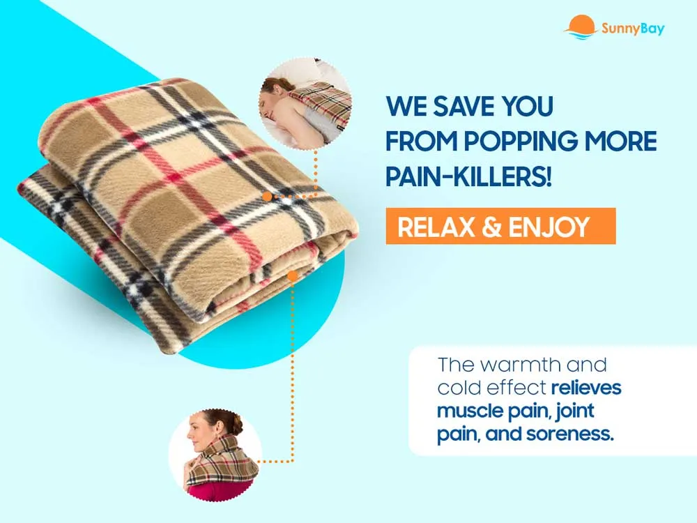Lavender-scented Extra Large Body Heat Wrap Microwavable, London