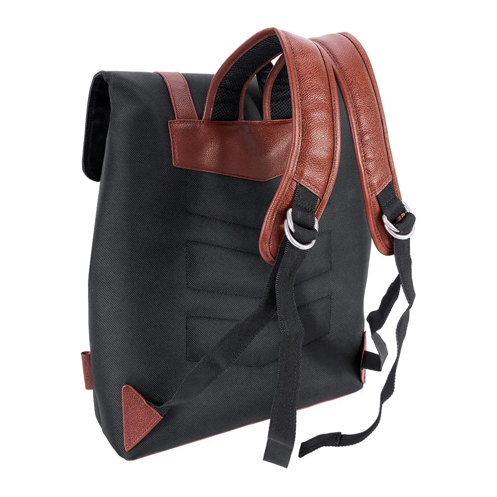 McKlein 17" Nylon Two-Tone Flap-Over Laptop Backpack