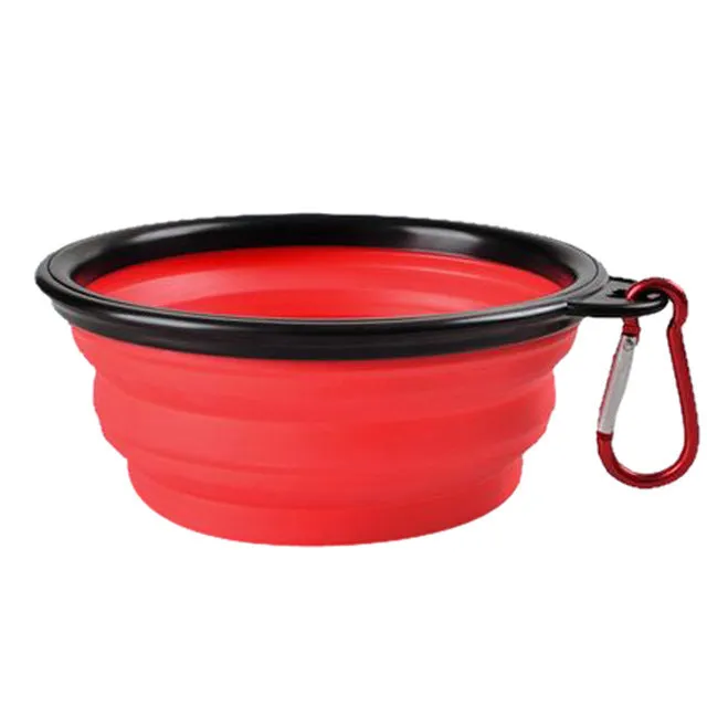 Pat and Pet Emporium | Pet Bowls | Collapsible Pet Bowl with Lid
