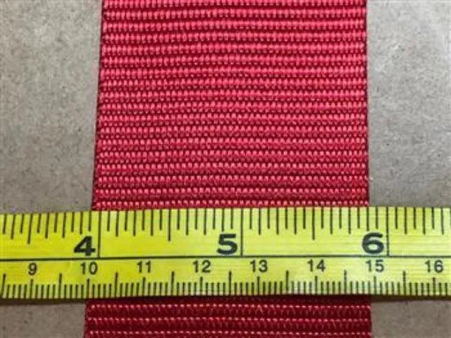 Polyester webbing - Red 50mm
