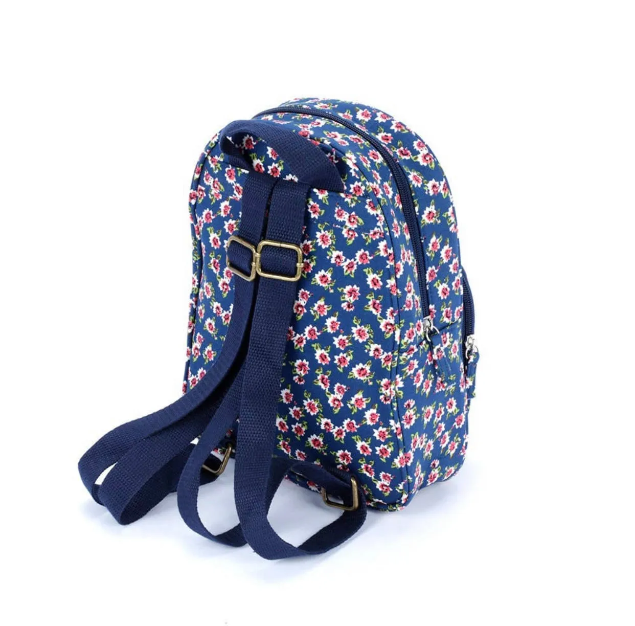 Preschool Mini Backpack: Navy Floral