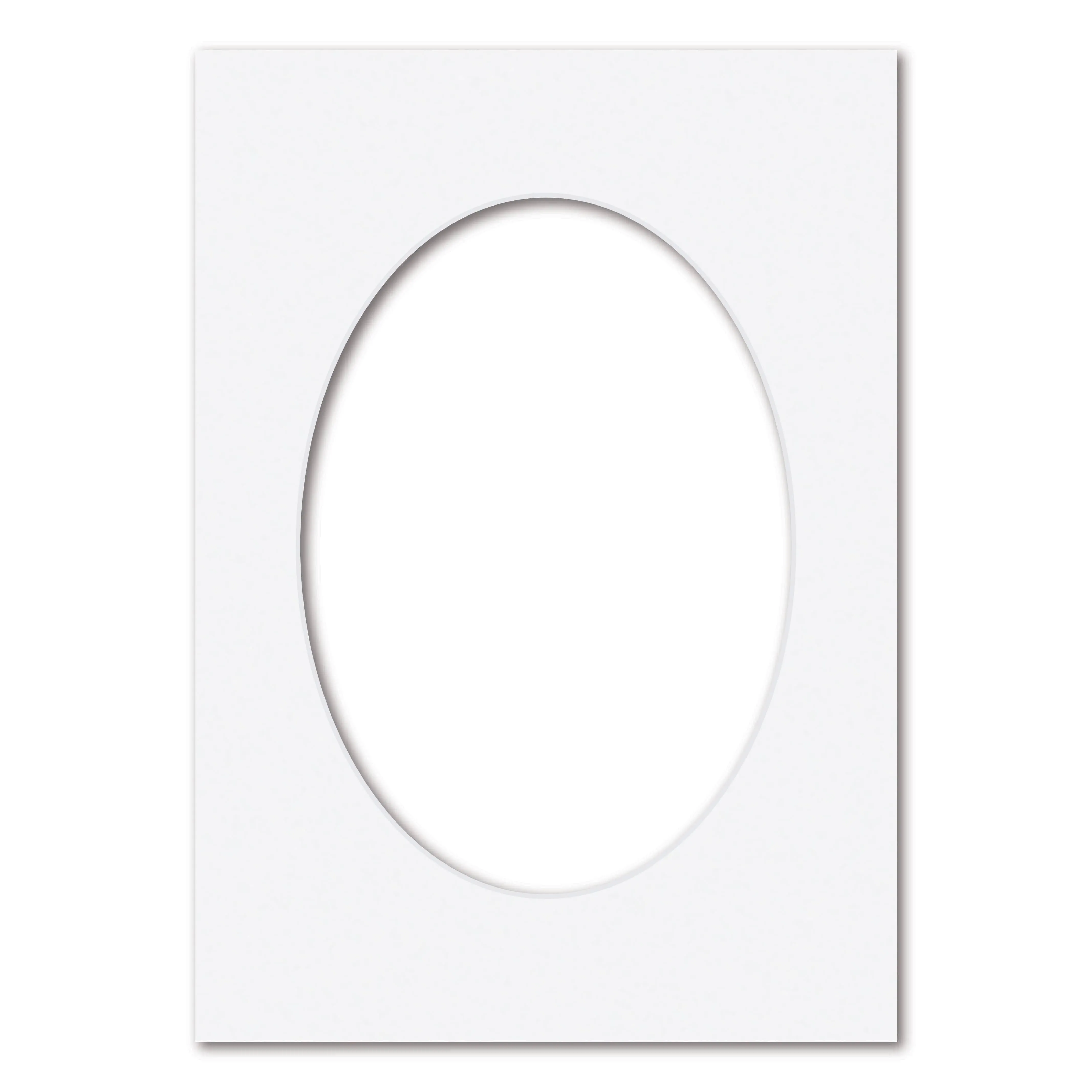 Ultimate White Acid-Free Oval Mat Board